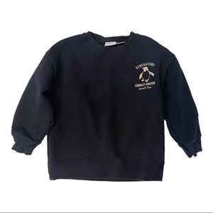 Zara Kids Toddler Black "Black Generations" Crew Neck Size 2-3Yrs Old